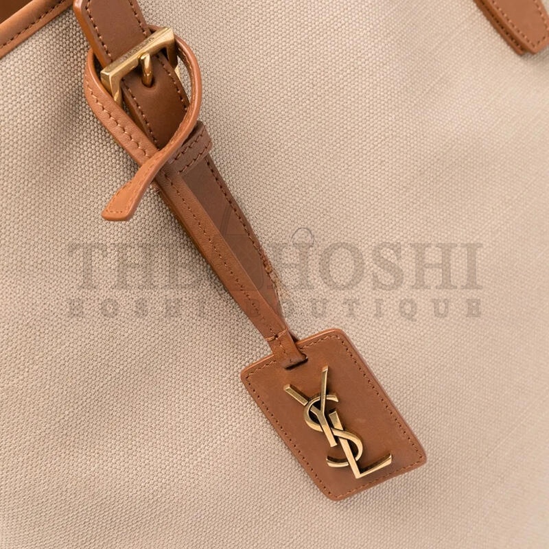 Y51 LAURENT SHOPPING TOTE BAG IN DESERT DUST&BRICK 781302FAC7T (36*38*15cm) Master Quality